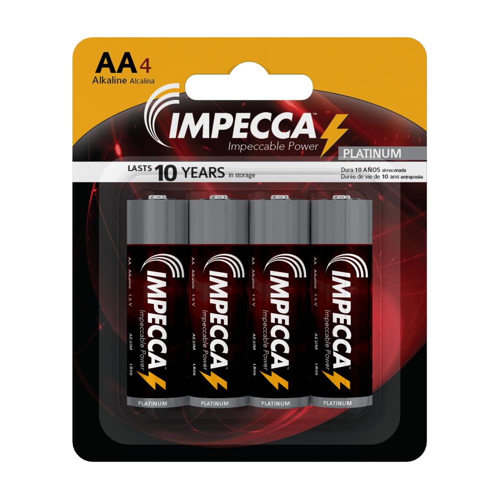 Impecca AA Platinum Batteries 4-Pack