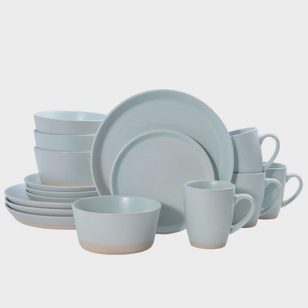 Hudson Blue 16 Piece Dinnerware Set, Service for 4