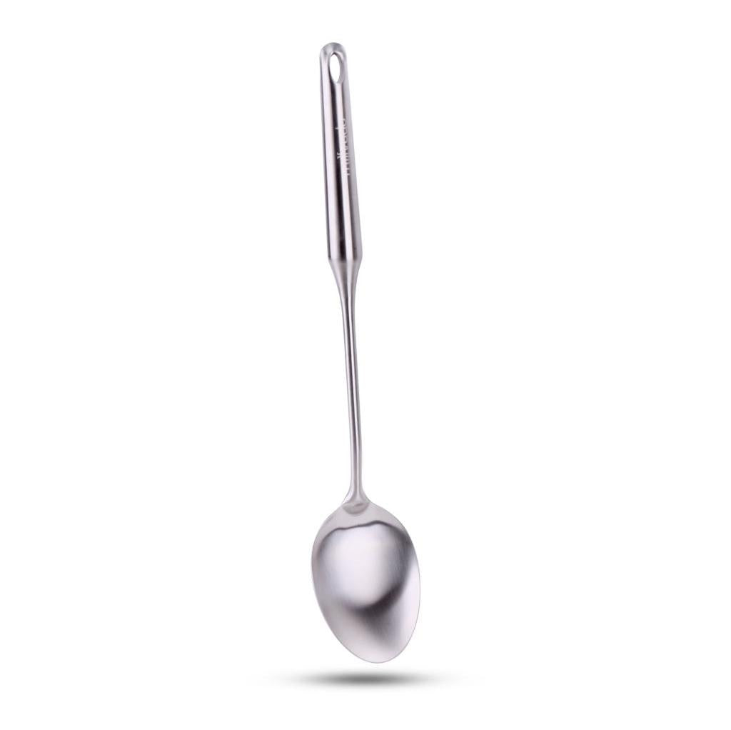 Millvado - Stainless Steel Utensils, Solid Spoon 15"