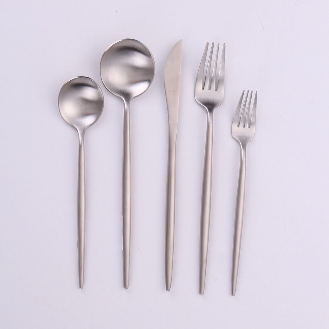 Vikko Dine - Vera, Brushed Silver, 18/10 Flatware, 20 Pc Set