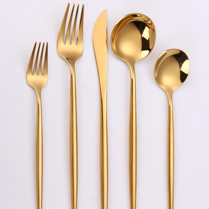Vikko Dine - Vera, Mirror Gold, 18/10 Flatware, 20 Pc Set