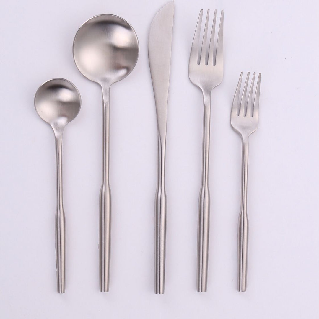 Vikko Dine - Arlington, Brushed Silver, 18/10 Flatware, 20 Pc Set
