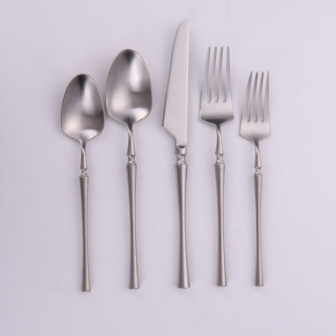 Vikko Dine - Irene, Brushed Silver, 18/10 Flatware, 20 Pc Set