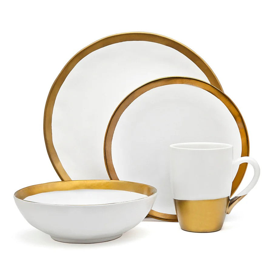 Terre D'or 16 Piece Dinnerware Set, Service For 4