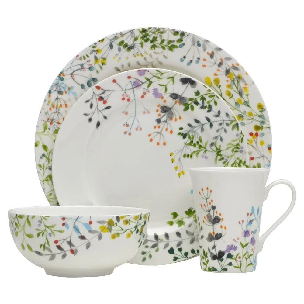 Tivoli Garden 16 Piece Dinnerware Set, Service For 4
