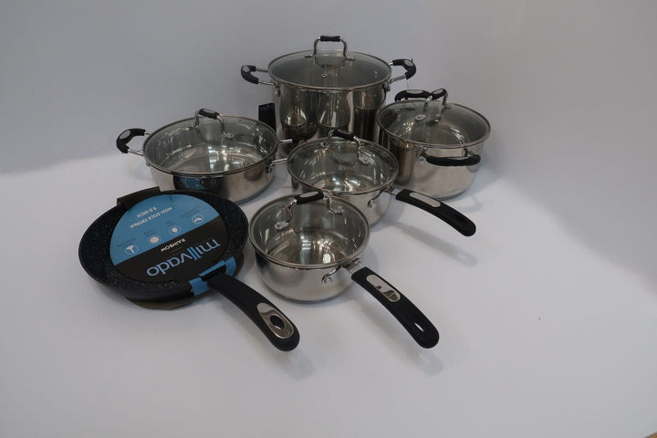 Korkmaz Astra Stainless Steel 10 Piece Cookware Set