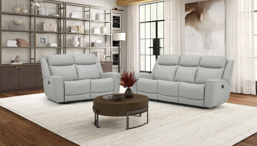 Apstone Manual Reclining Sofa Ivory