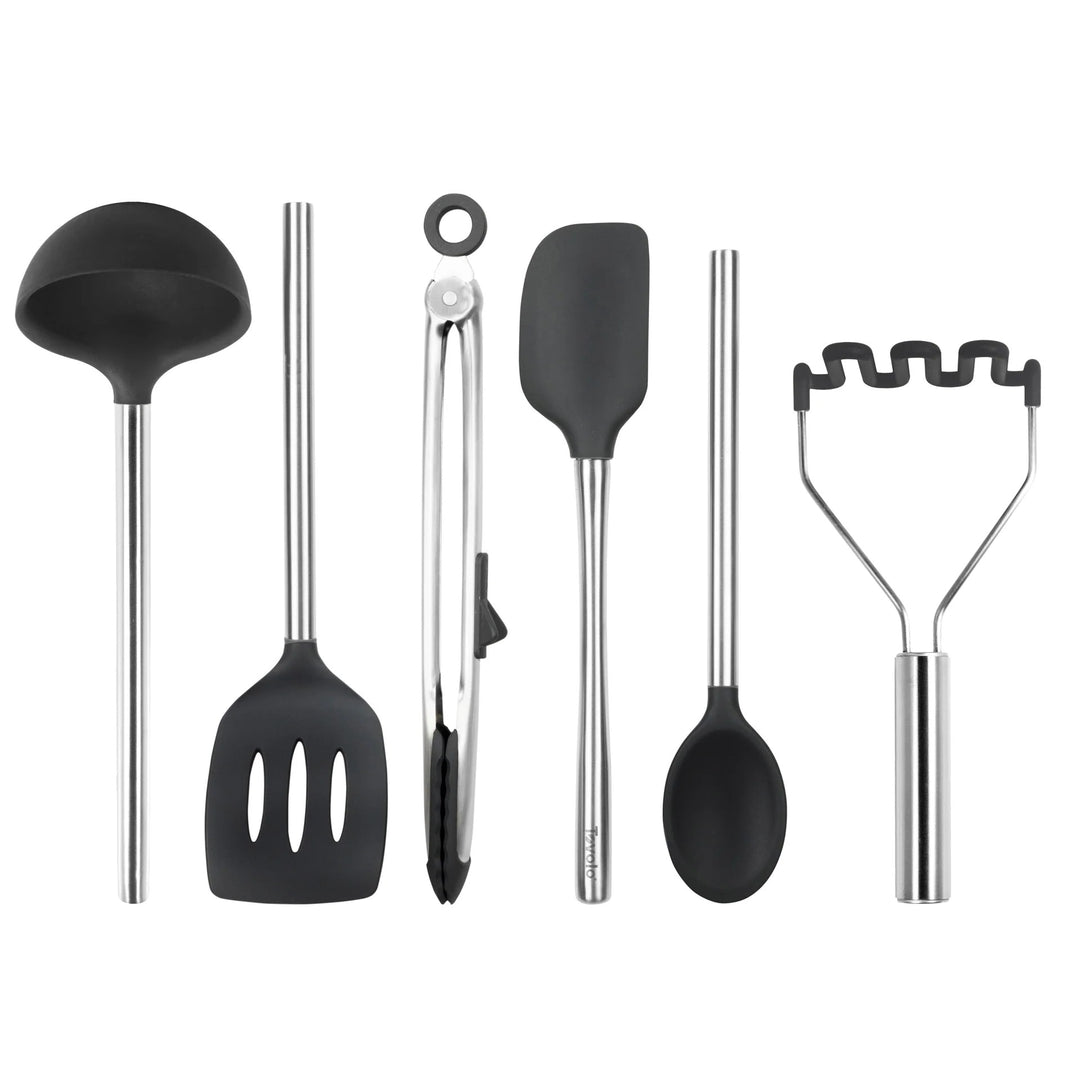 Silicone and SS Utensils - Set of 6