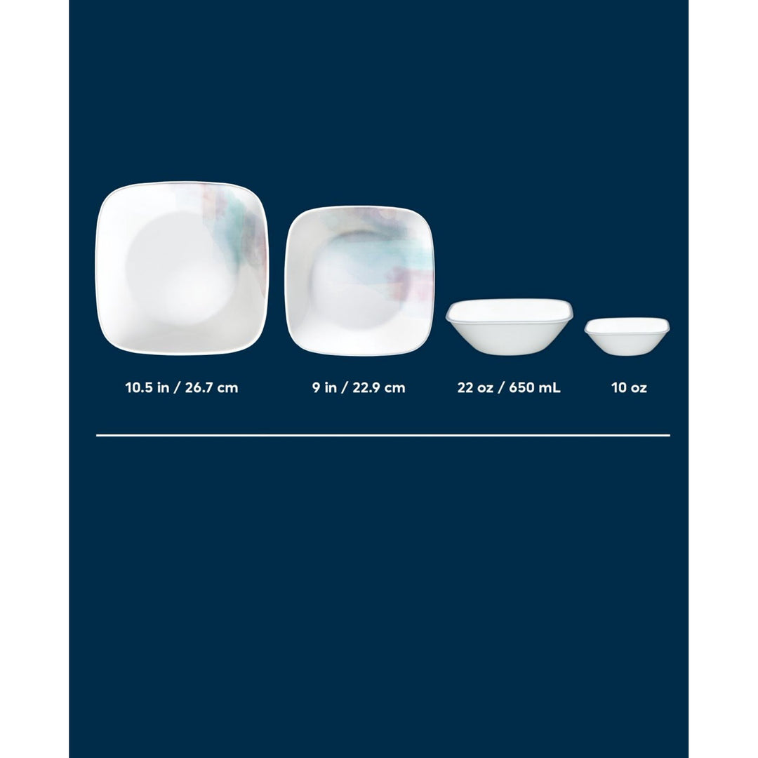 Corelle Aquarello 16-piece Dinnerware Set, Service for 4