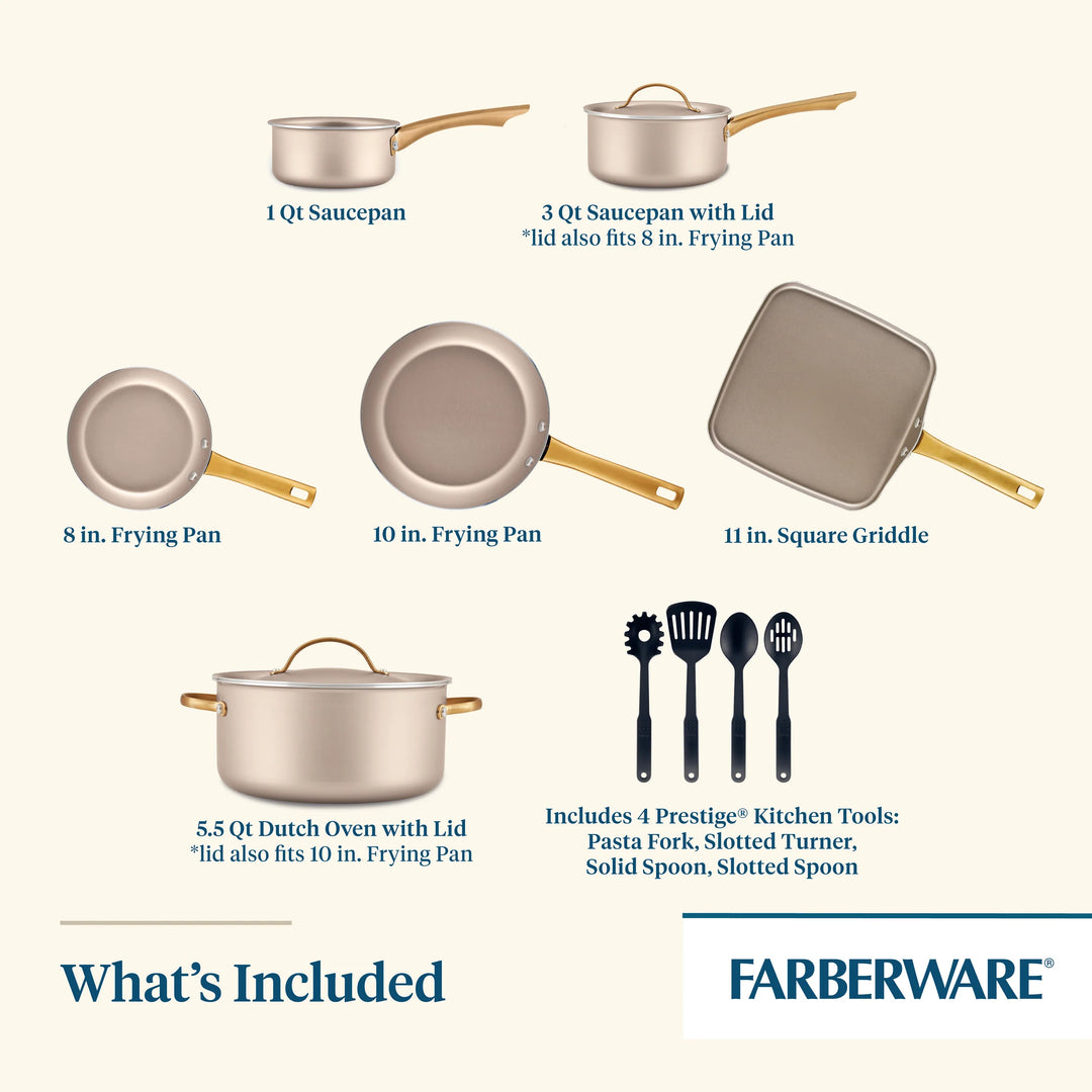 Farberware Radiant Nonstick 12-Piece Cookware Set