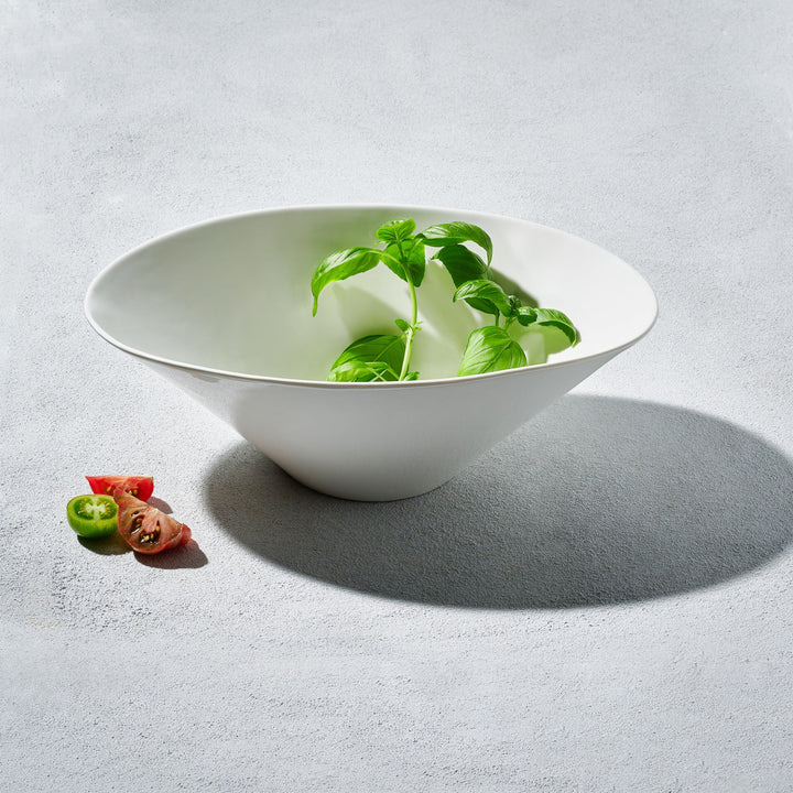 Vikko - Lightning, Oval Spirit Bowl, White, 58 oz
