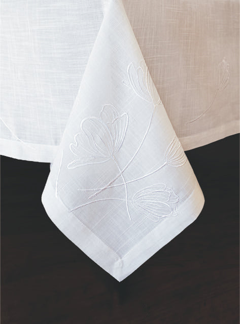 Tablecloth Tulip White