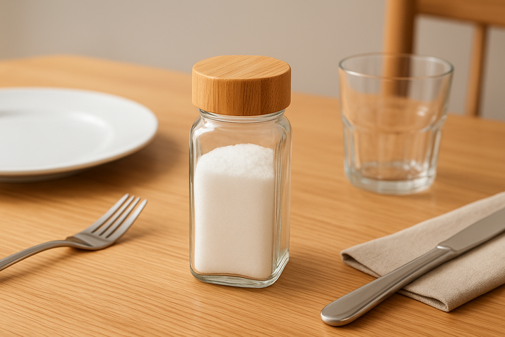Salt Shaker With Wooden Cover