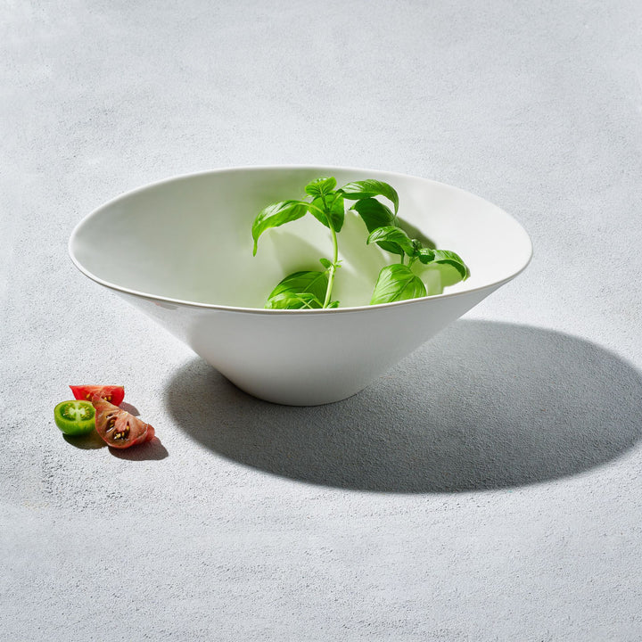 Vikko - Lightning, Oval Spirit Bowl, White, 58 oz