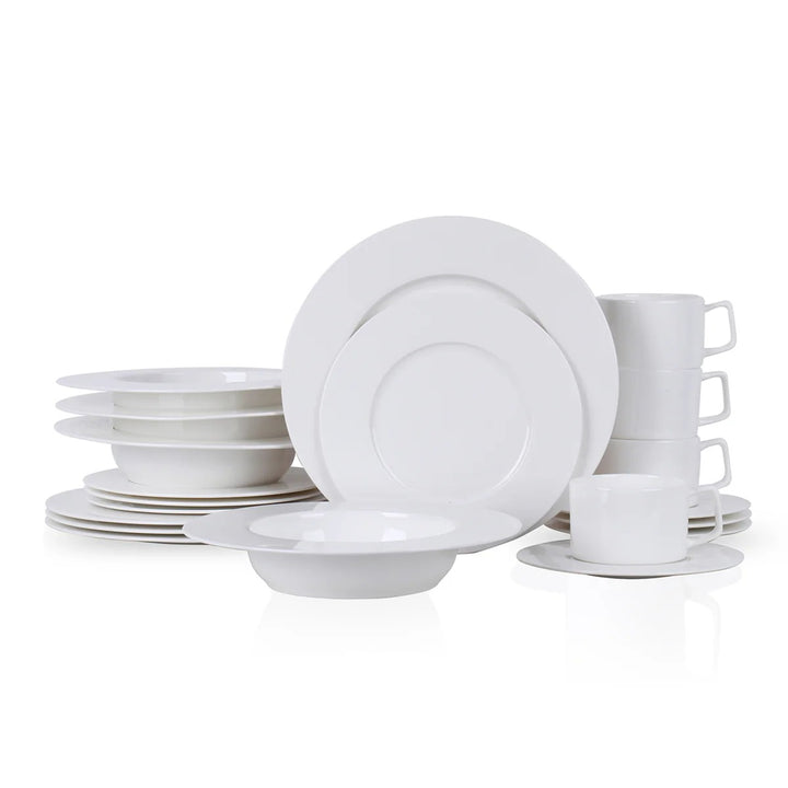 Sylvie Bone China Dinnerware Set - White