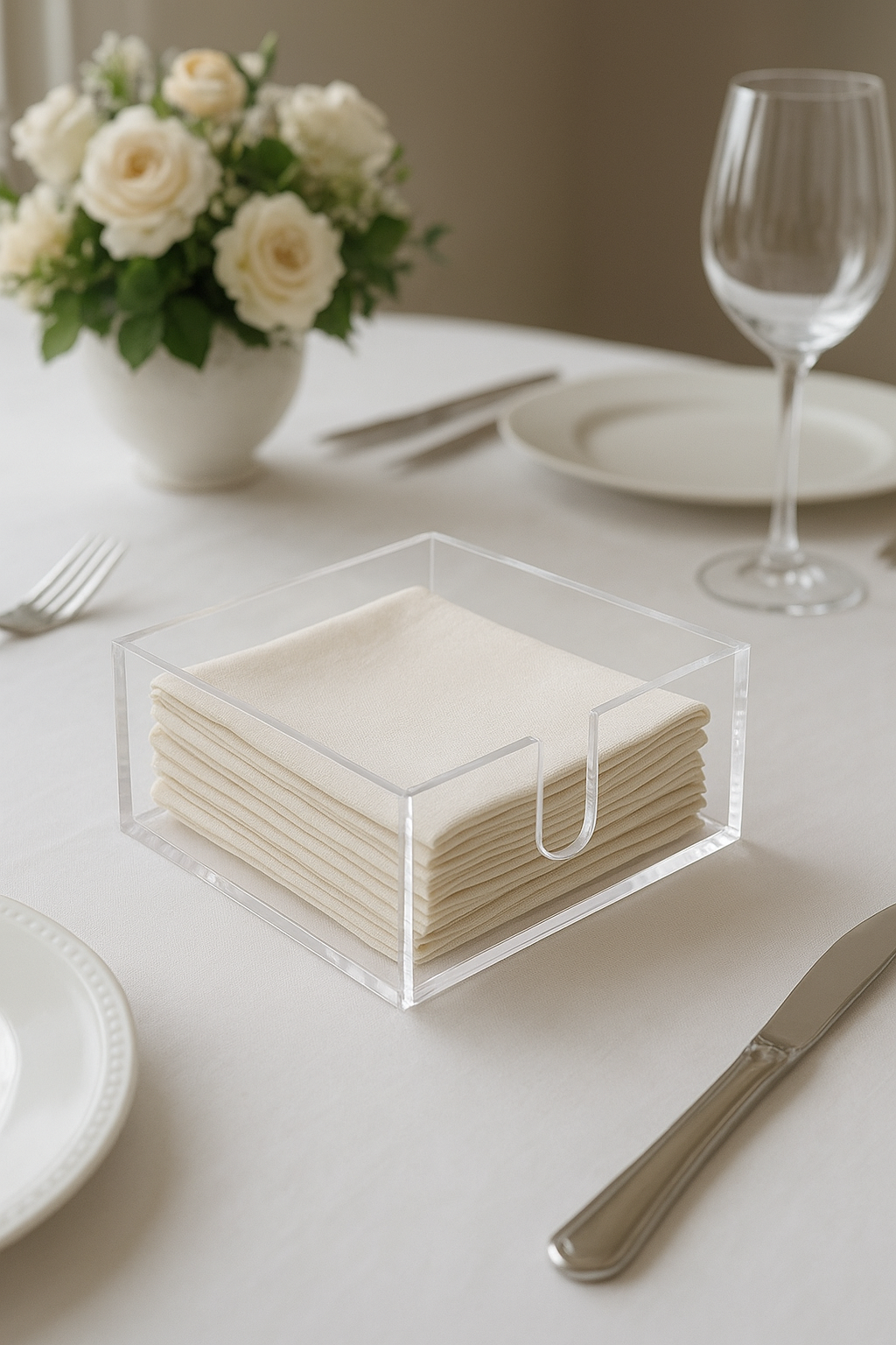 Flat Acrylic Napkin Holder