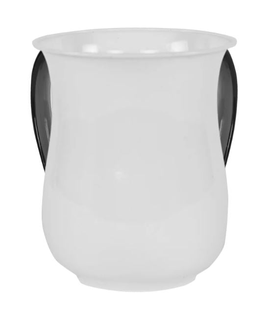 Acrylic Wash Cup Pearl With Grey Handles 5"