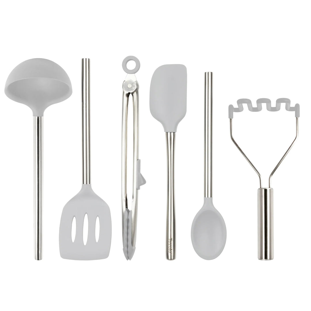 Silicone and SS Utensils - Set of 6