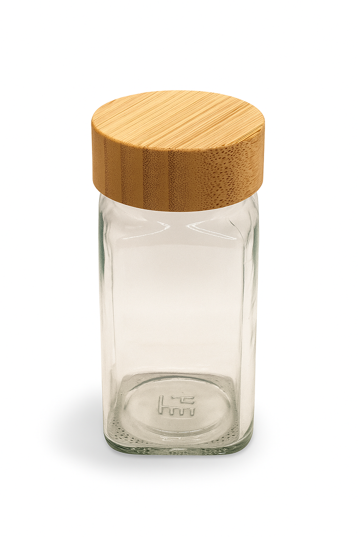 Salt Shaker With Wooden Cover
