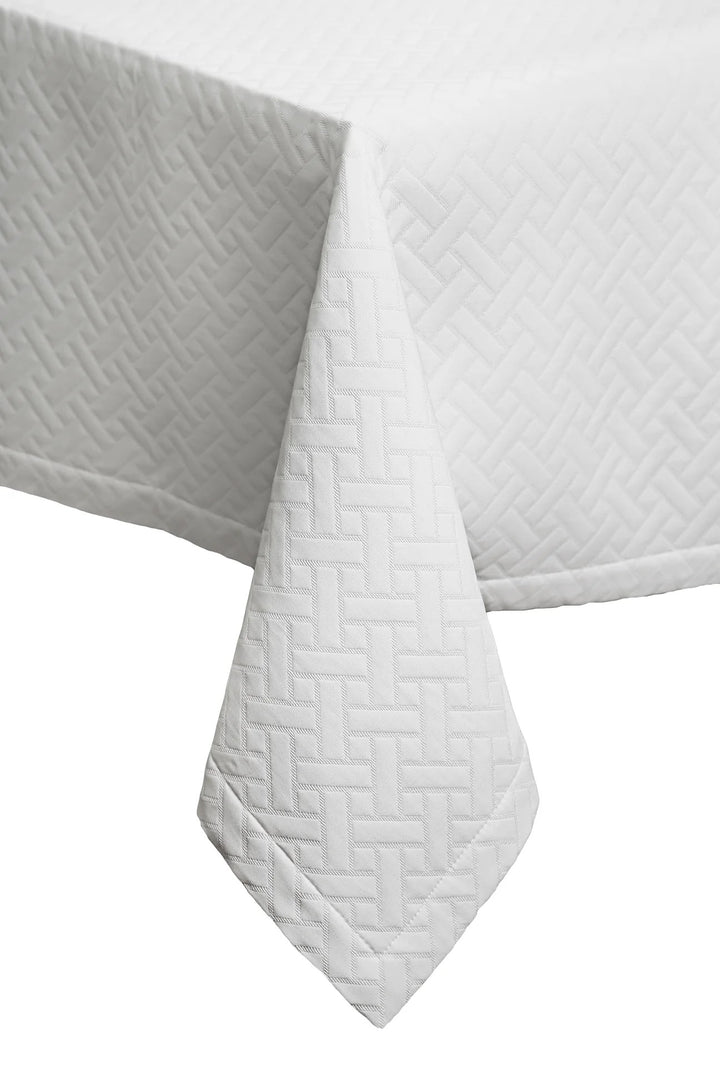 Tablecloth Basket Weave White