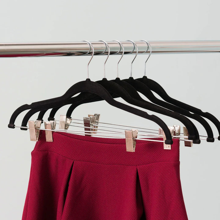 Black Suede Skirt Hanger