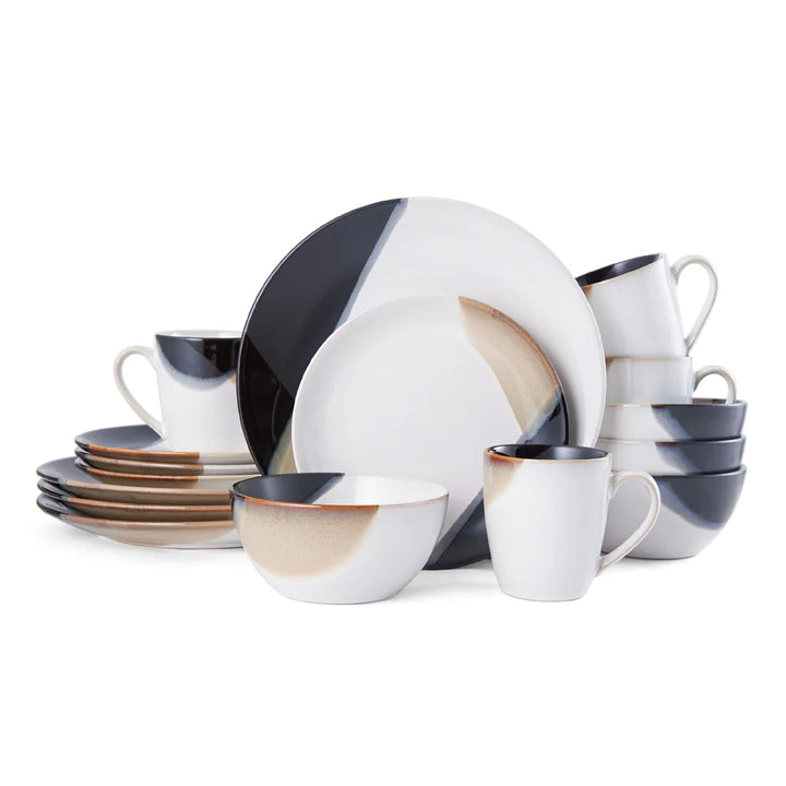 Caden 16 Piece Dinnerware Set, Service For 4