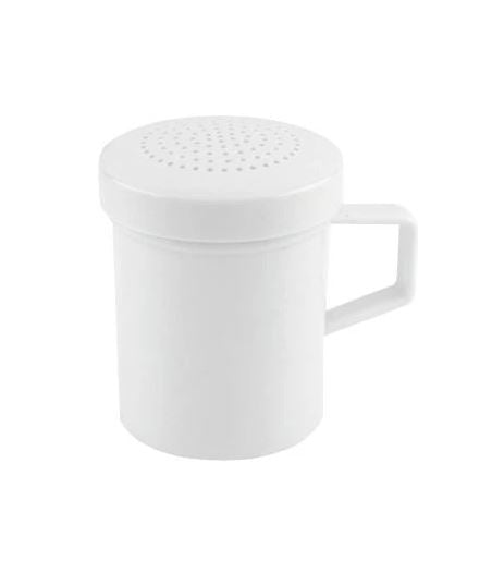 Powdered Sugar Shaker Plastic White