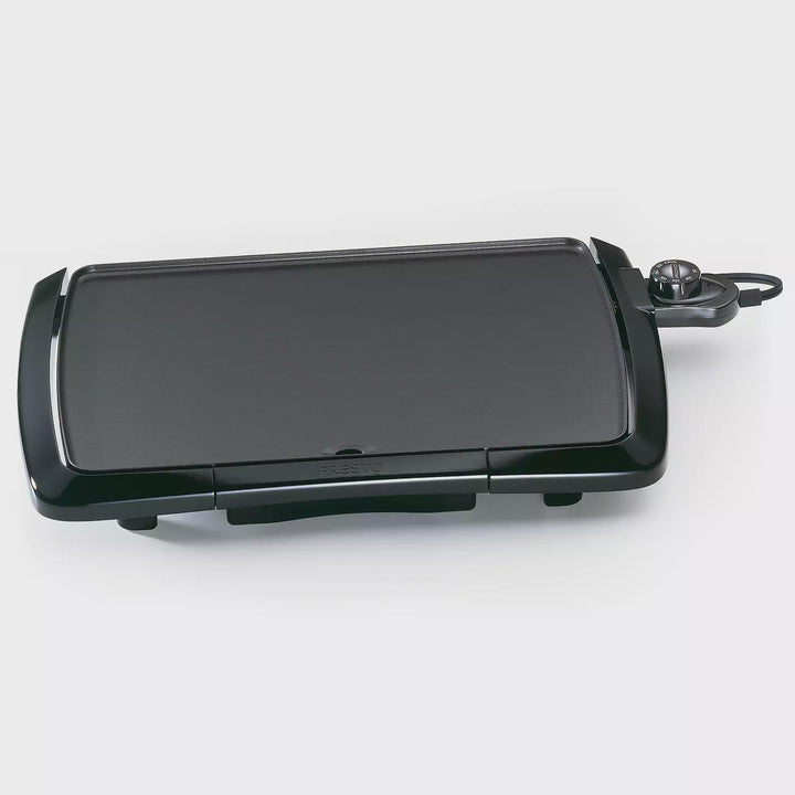 Presto Cool Touch Electric Griddle with Slide-Out Drip Tray and Adjustable Temperature Control (20" x 10.5")