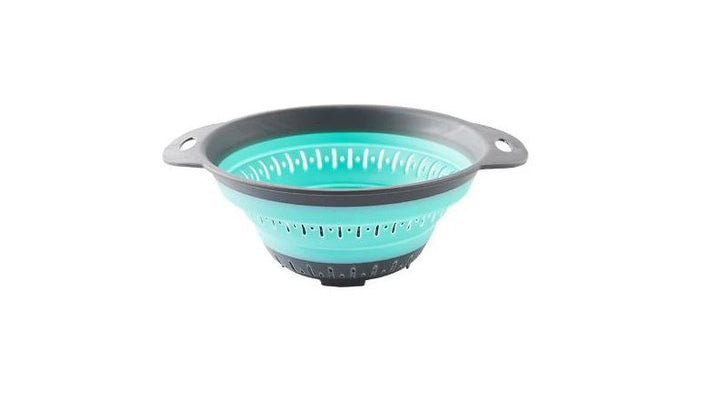 Large Collapsible Colander Blue