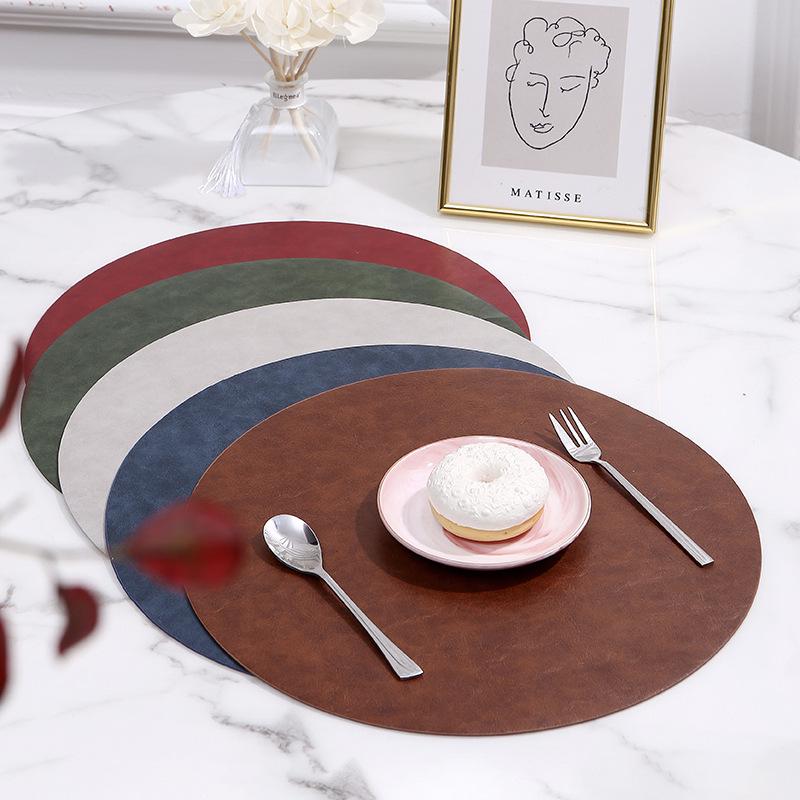 Leather Round Placemat