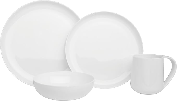 Nevaeh Coupe 16 Piece Dinnerware Set, Service for 4