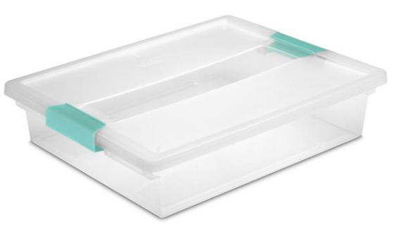 Storage Box w- Aqua Clips- 14″x 11″x 3.25″