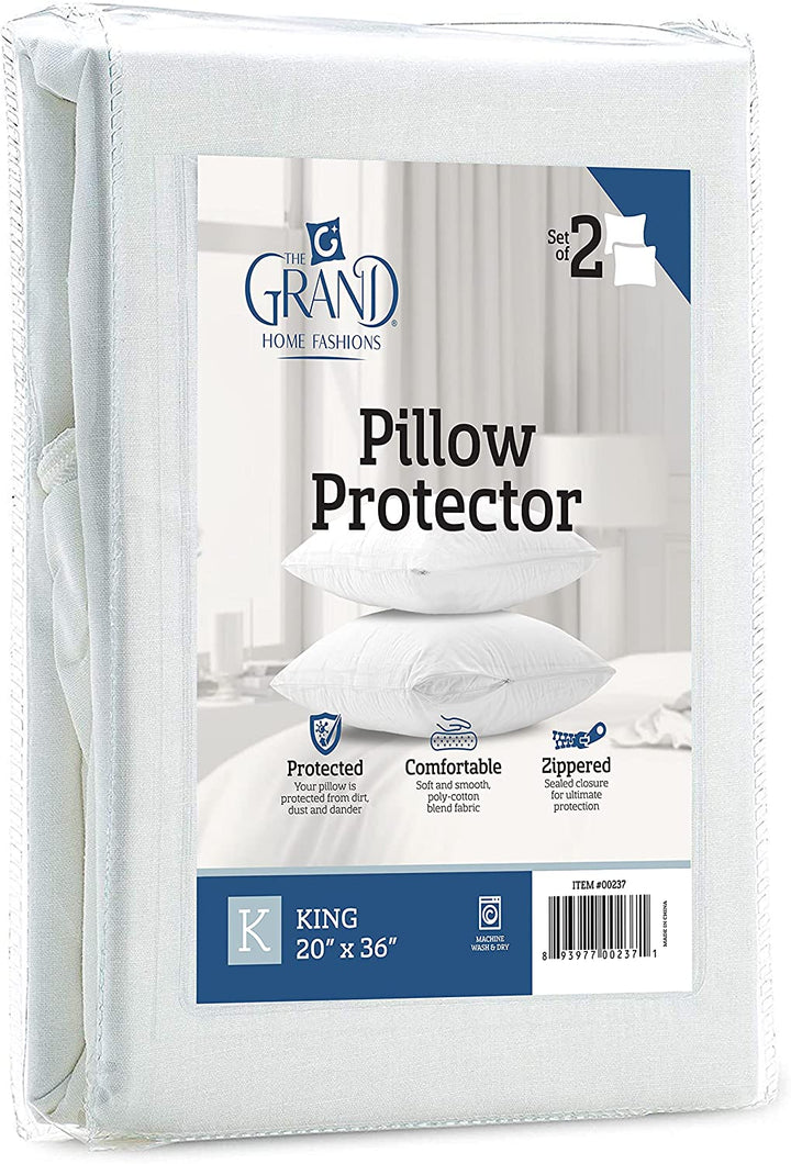 Pillow Protector 100% Cotton - 2 Pack