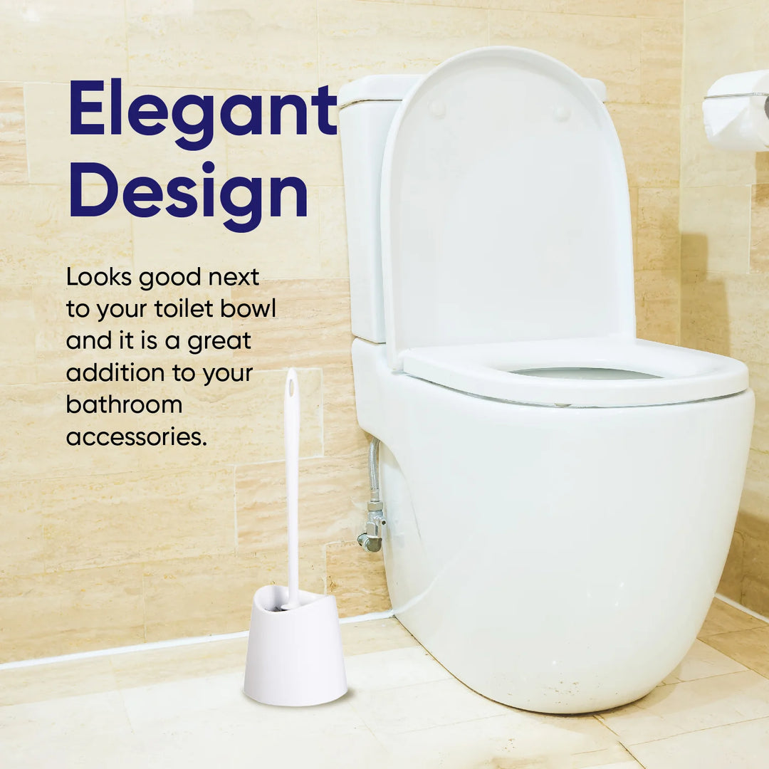 Superio Modern Toilet Brush - White