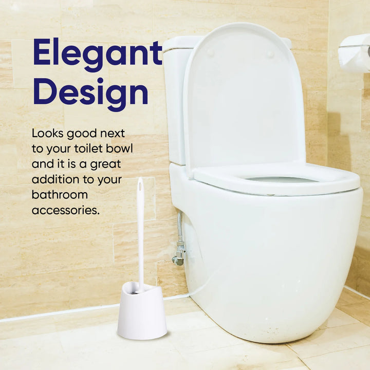Superio Modern Toilet Brush - White