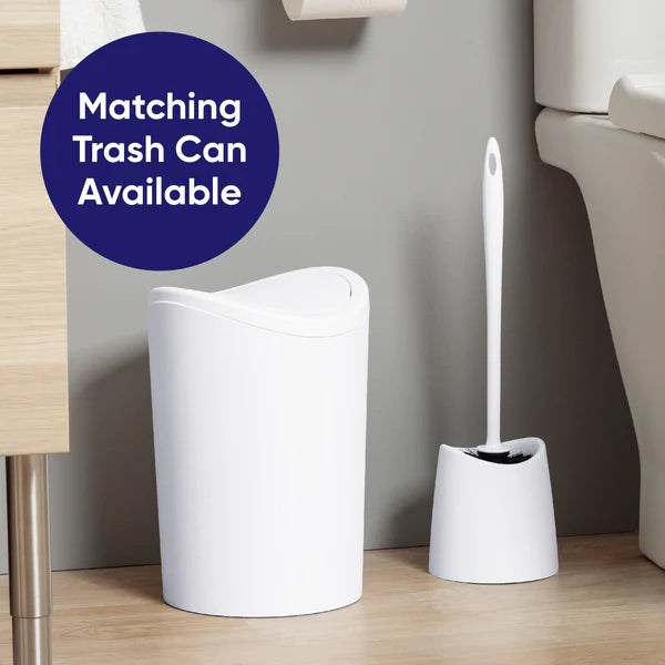 Superio Modern Toilet Brush - White