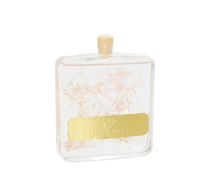white lily diffuser Clear Bottle Reed Diffuser With White Flowers And White Reeds, "Lily O – Apstone.com