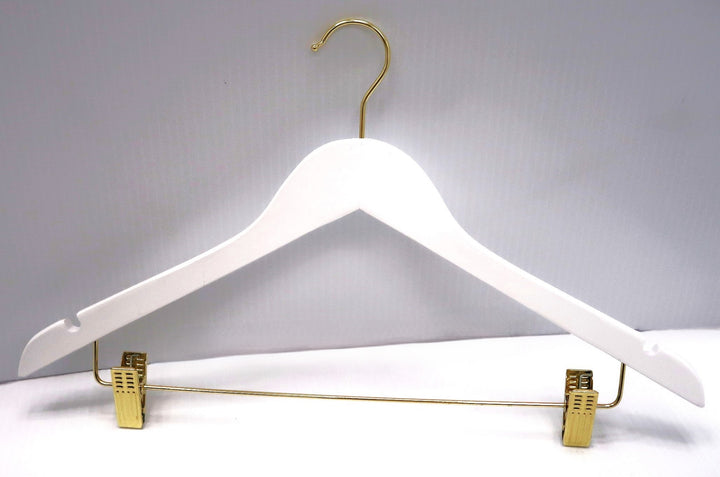 White Wood Skirt Hanger