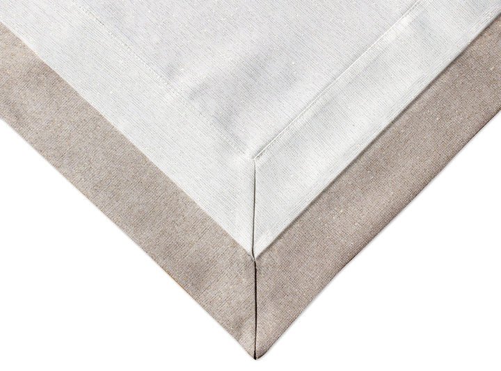 Tablecloth Sparkle White/Beige