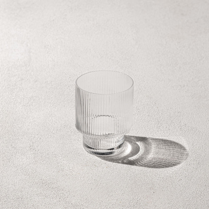 Vikko - Malibu, Ribbed Rocks Glass, Clear, 11 oz