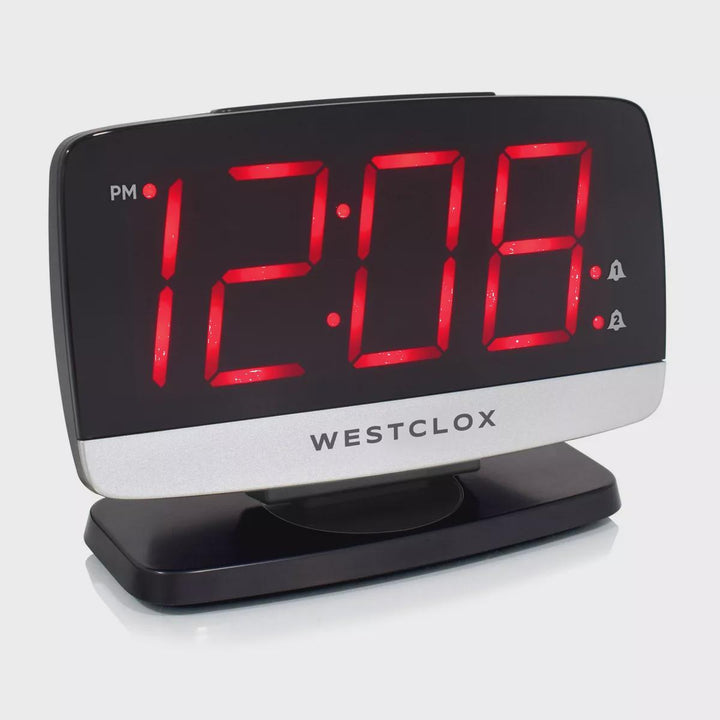 Westclox Tilt and Swivel LED Alarm Clock