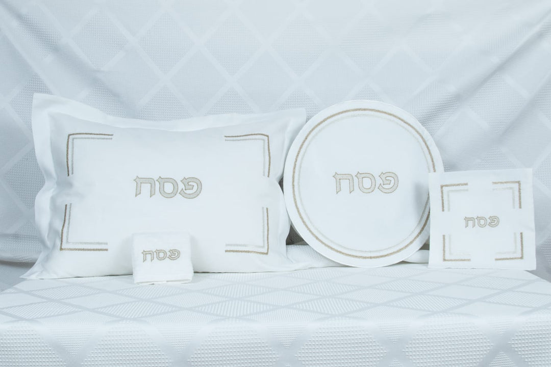 Pesach Set Round Double Embroidery
