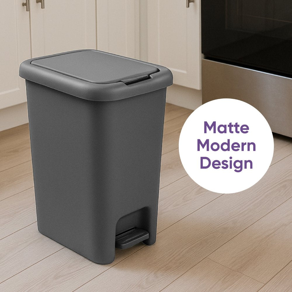 Superio Step & Push Trash Can