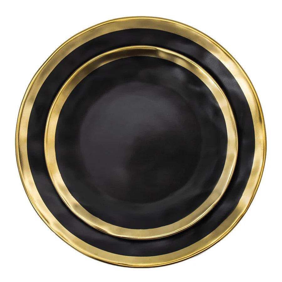 Golden Onyx 16 Piece Dinnerware Set, Service For 4