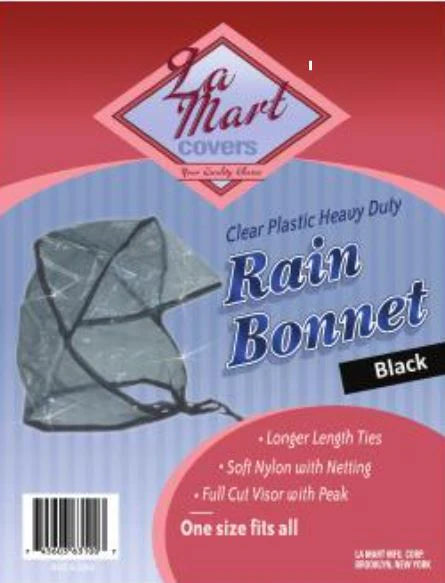 La Mart Black Rain Bonnet